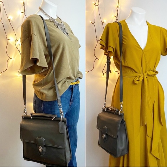 Coach Vintage Leather Station In Black - Picture 16 of 16